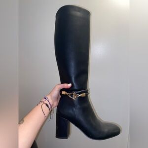 Aquadiva Black Knee-High Women's Boots